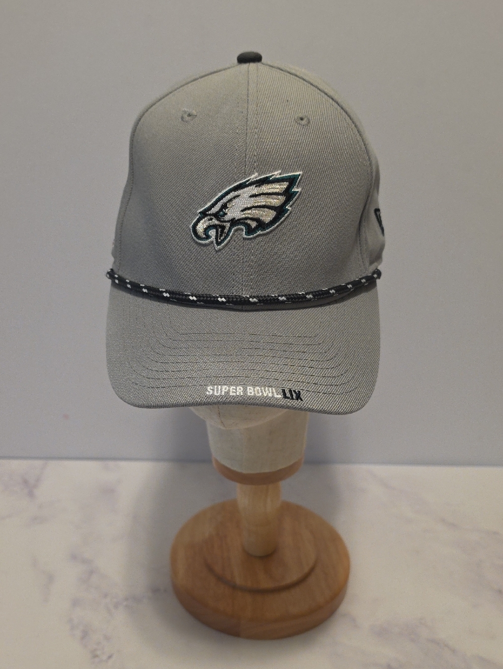Philadelphia Eagles Gray Super Bowl LII Rope Cap